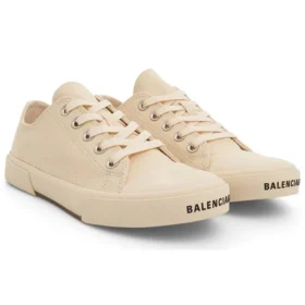 Paris Low Top Sneakers “Hvid bomuld og hvid gummi” 688757W3RCB9090 Paris Low Top Sneakers “Hvid bomuld og hvid gummi” 688757W3RCB9090