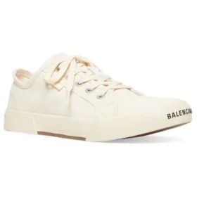 Paris Low Top Sneakers “Hvid slidt bomuld og hvid gummi” 688757W3RC59090