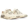 Paris Low Top-Sneakers “Hvid slidt bomuld og hvid gummi med graffiti” 688757W3RR59010