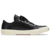 Paris Low Top Sneakers “Sort læder og hvid gummi” 688757W3RCB1090
