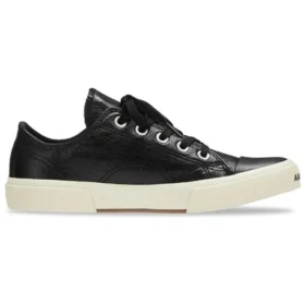 Paris Low Top Sneakers “Sort læder og hvid gummi” 688757W3RCB1090 Paris Low Top Sneakers “Sort læder og hvid gummi” 688757W3RCB1090