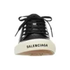 Paris Low Top Sneakers “Sort slidt bomuld og hvid gummi” 688754W3RCB1090