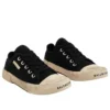 Paris Low Top Sneakers “Sort slidt bomuld og hvid gummi” 688757W3RC21090
