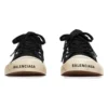 Paris Low Top Sneakers “Sort, slidt bomuld og hvid gummi med graffiti” 688754W3RR51099