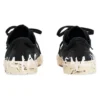 Paris Low Top Sneakers “Sort, slidt bomuld og hvid gummi med graffiti” 688754W3RR51099