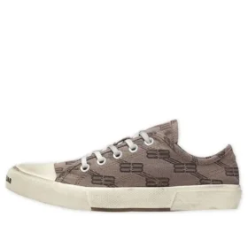 Paris Low Top Sneakers “Tan BB Monogram Cotton and White Rubber” 688757W3RQ22298 Paris Low Top Sneakers “Tan BB Monogram Cotton and White Rubber” 688757W3RQ22298