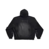Paris Moon No Pocket Hættetrøje Oversized “Black Faded” 744462TOVE31055