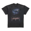 Paris Moon T-shirt med dobbelt front, oversized “Black” 791615TQVY22020