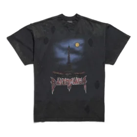 Paris Moon T-shirt med dobbelt front, oversized “Black” 791615TQVY22020 Paris Moon T-shirt med dobbelt front, oversized “Black” 791615TQVY22020