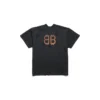 Paris Moon T-shirt med dobbelt front, oversized “Black” 791615TQVY22020
