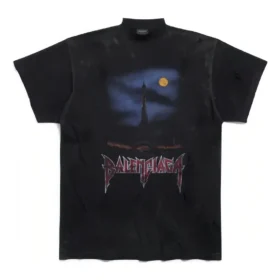 Paris Moon T-shirt, oversized, “Black Faded” 739028TOVE41055