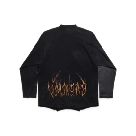Paris Moon Upside Down langærmet T-shirt, oversized “Black Faded” 698155TOVT31055 Paris Moon Upside Down langærmet T-shirt, oversized “Black Faded” 698155TOVT31055