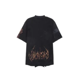 Paris Moon Upside Down T-shirt, oversized “Black Faded” 698811TOVT31055