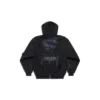 Paris Moon yderbeklædning, hættetrøje med lynlås, oversized “Black” 744444TOVE51055