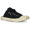 Paris Mules “Sort, slidt bomuld og hvid gummi” 693952W3RC31090