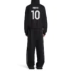 Paris Soccer Hættetrøje, medium pasform, “Black White” 744457TPVS61070