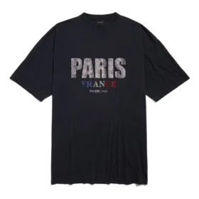 Paris Strass T-shirt-kjole “Black” 777750TRVL71000