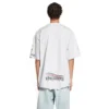 Paris Upside Down T-shirt, oversized “White” 698811TMVC9900