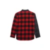 Patchwork-flanellskjorte i ternet mønster “Red Black” 647364TJM136167