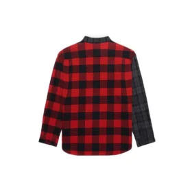 Patchwork-flanellskjorte i ternet mønster “Red Black” 647364TJM136167 Patchwork-flanellskjorte i ternet mønster “Red Black” 647364TJM136167