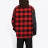 Patchwork-flanellskjorte i ternet mønster “Red Black” 647364TJM136167
