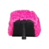 Pelsbeklædte 80 mm højhælede sandaler “Pink” 656632W2DO15096