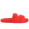 Pelsforede sandaler “Red” 654261W2DO16596