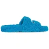Pelsforede sandaler “Sky Blue” 654747W2DO14296