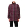 Plaid-jakke med gennemgående lynlås “Multicolor” 571434TGM316067