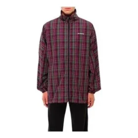 Plaid-jakke med gennemgående lynlås “Multicolor” 571434TGM316067