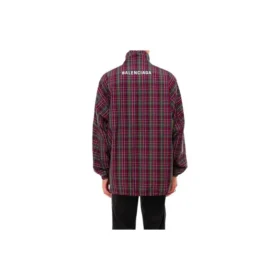 Plaid-jakke med gennemgående lynlås “Multicolor” 571434TGM316067