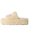 Platform-sandaler med pels “Beige” 762826W2DO19796