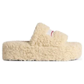 Platform-sandaler med pels “Beige” 762826W2DO19796