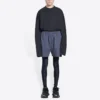 Political Campaign Sweat Shorts “Mørkegrå” 676137TKVI91366