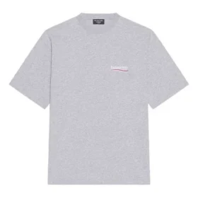 Political Campaign T-shirt, Large Fit, “Grå” 641675TKVJ11379