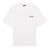 Political Campaign-T-shirt med korte ærmer, hvid 620941TIV529040