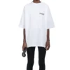 Political Campaign-T-shirt med korte ærmer, hvid 620941TIV529040