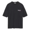 Political Campaign-T-shirt med korte ærmer, sort 570791TAV441000