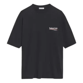 Political Campaign-T-shirt med korte ærmer, sort 570791TAV441000 Political Campaign-T-shirt med korte ærmer, sort 570791TAV441000