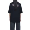 Political Campaign-T-shirt med korte ærmer, sort 570791TAV441000