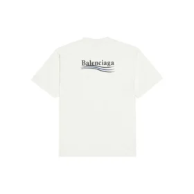 Political Campaign-T-shirt med stor pasform og broderi, rund hals “Hvid” 641655TKVJ19084 Political Campaign-T-shirt med stor pasform og broderi, rund hals “Hvid” 641655TKVJ19084