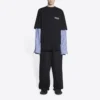 Political Campaign T-shirt with layered design “Black” 698631TKVJ11070