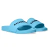 Pool-sandaler “Lyseblå og sort gummi” 565826W1S804001