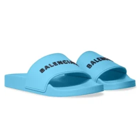 Pool-sandaler “Lyseblå og sort gummi” 565826W1S804001
