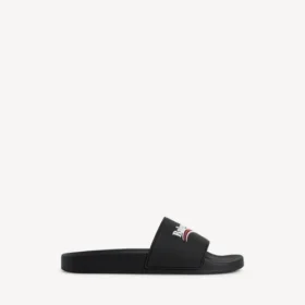 Pool-sandaler til mænd i sort