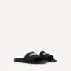 Pool-sandaler til mænd i sort