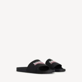Pool-sandaler til mænd i sort