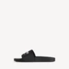 Pool-sandaler til mænd i sort