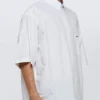 Poplin-kortærmet skjorte “Hvid” 751920TNM609000