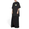 Post It T-shirt, oversized “Washed Black” 739028TOVD41055